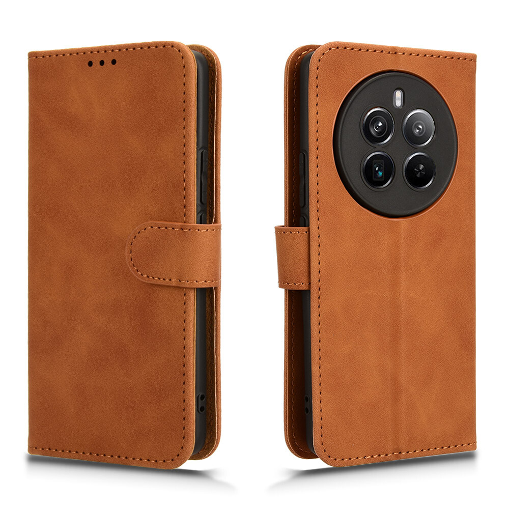 For Realme 12 Pro+ Luxury Shockproof Flip PU Leather Wallet Card Soft Case Cover
