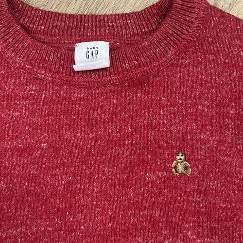 Toddler Boys GAP Sz 4 Red Crewneck Sweater. Soft And Classic! No Flaws. - Picture 2 of 4
