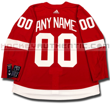DETROIT RED WINGS ANY NAME & NUMBER ADIDAS ADIZERO HOME JERSEY AUTHENTIC PRO