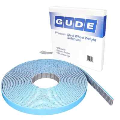 GUDE 720 Pcs 1 roll of 0.25 oz Stick-on GRAY FE Coated Wheel Weight 1/4 oz