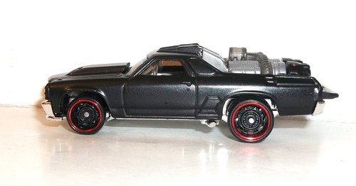 LOOSE 2022 HOT WHEELS 1:64 BLACK CUSTOM '71 EL CAMINO from HW LEGENDS 5 PACK - 第 7/9 張圖片