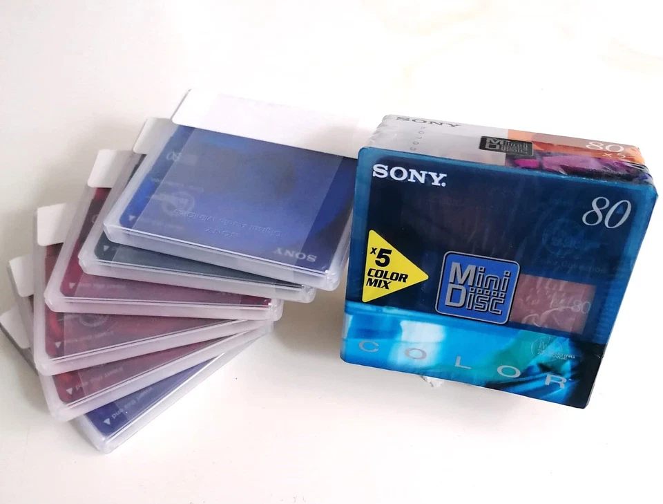 Lotto 5 MiniDisc Nuovi- SONY, BASF, MAXELL - 74/80 minuti - Immagine 4 di 4