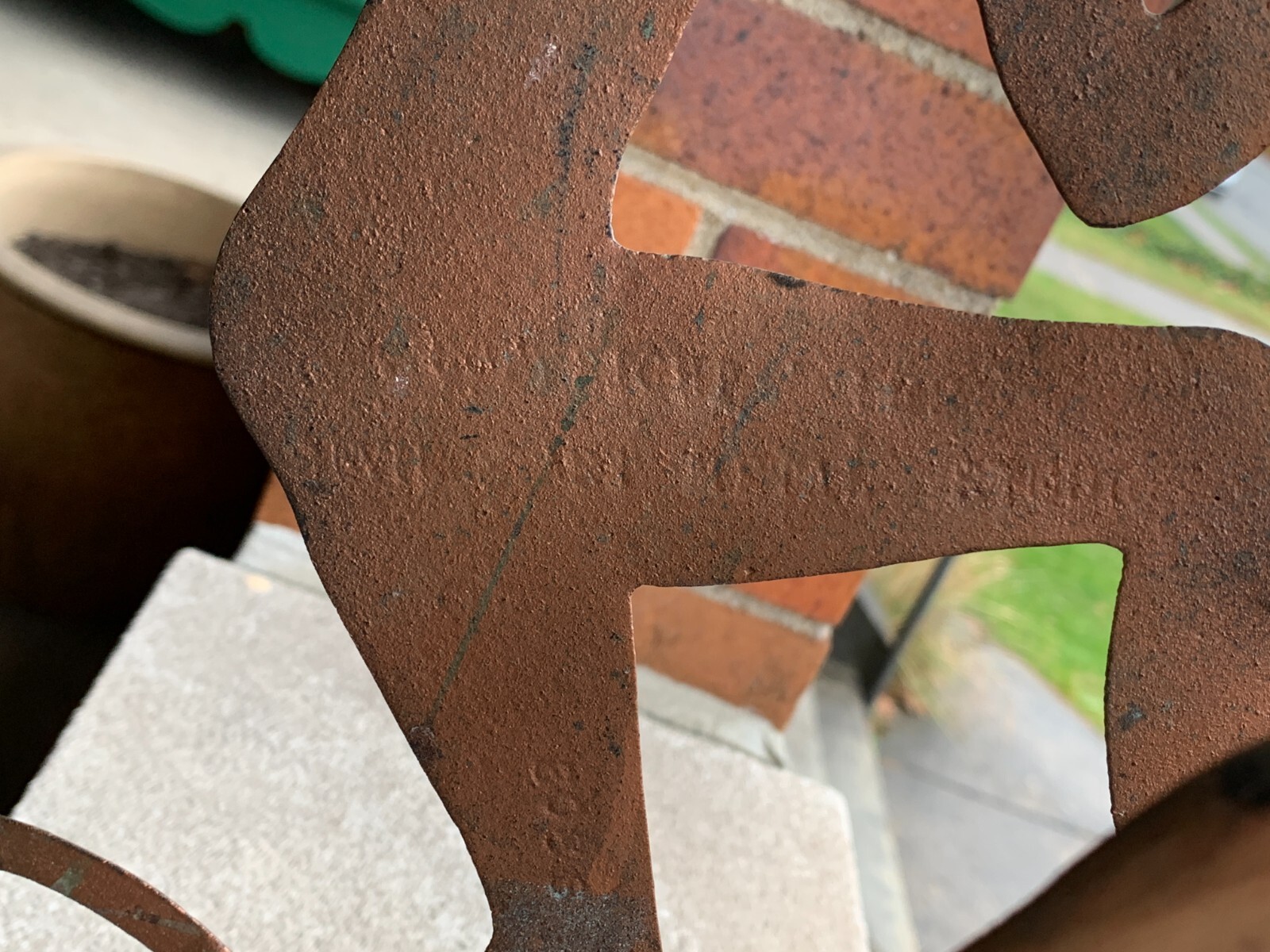 Antique Art Deco Egyptian Revival Seville Art Studios Flute Player Magazine Rack