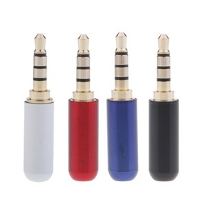 Metall Audio Adapter 3,5 mm Klinke Stecker PC TV Headset Klinkenadapter Weiß Metall Audio Adapter 3,5 mm Klinke Stecker PC TV Headset Klinkenadapter Weiß