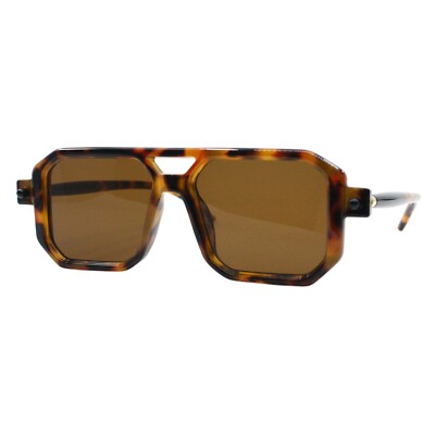 Geometric Square Flat Top Sunglasses Vintage Retro Unisex  display picture 2