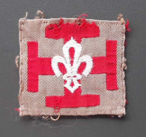 INSIGNE TISSU ANCIEN PROMESSE SCOUT FRANCE écusson Scoutisme ORIGINAL