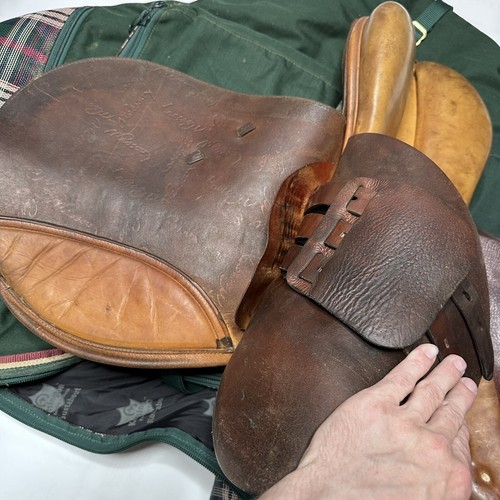17 “ Pessoa Paris Brown Leather Close Contact Jump Rodrigo English Saddle - Picture 23 of 24