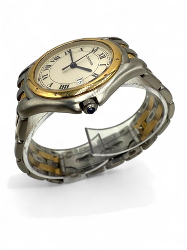 Cartier Panther Cougar Ref. 118000R Oro E Acciaio In Perfetto Stato - Foto 4 di 13