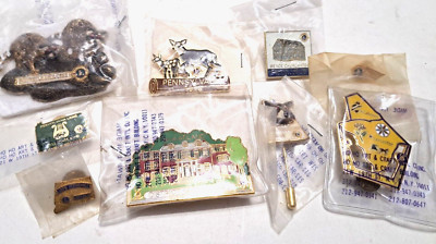 Lions Club Pins Pennsylvania 14d Pin Traders Animals Lot of 9 1970s New In Bag