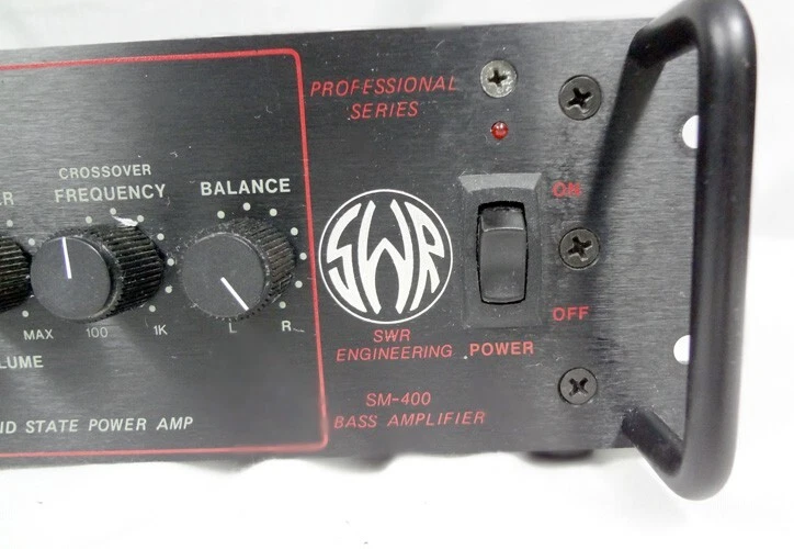 SWR SM-400 Bajo Montaje en Rack Ecualizador Gráfico Amplificador de Potencia Sólida Foto 3 de 4