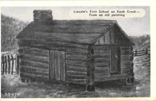 Lincoln's First School on Knob Creek from an Old Painting
