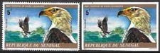 Timbres Oiseaux Rapaces Aigles Sénégal 427 ** dentelé et non dentelé (63188F)