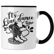 Trendation - Lustige Tasse "It's Line Dance Time" Geschenk Line Dance Fans