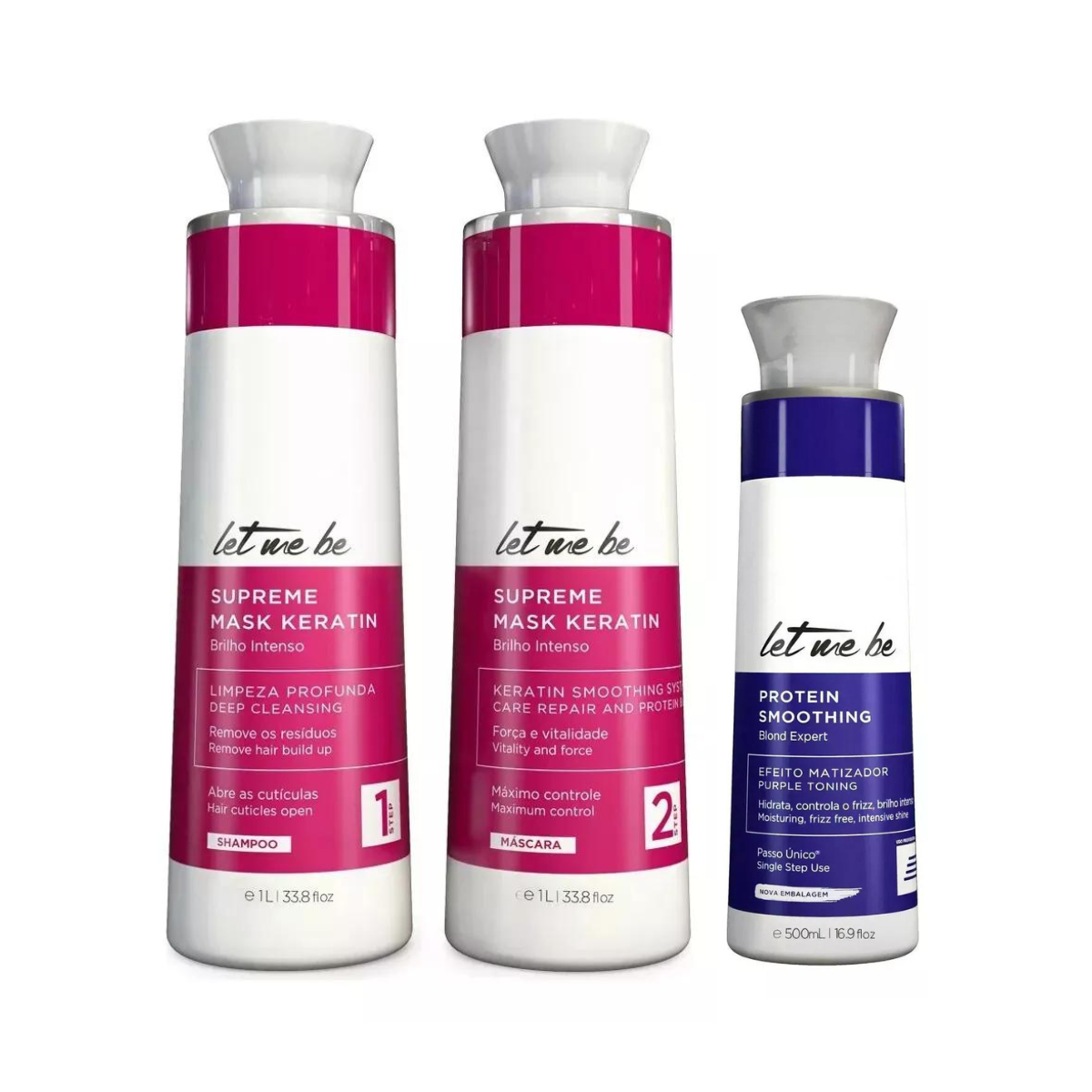 Vitality's Keratin Kontrol Taming No.2 Fluid – 500 Ml Für Feines & Geschädigtes Haar (mit Creme Kombinierbar)