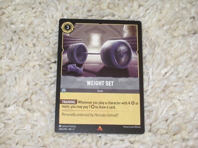 Weight Set 204/204 Non Foil Rare Disney Lorcana Rise of the Floodborn NM