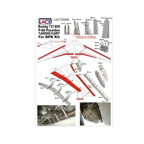 1/72 LAC720006 Boeing 737-800 & P-8A Poseidon "Flaps" For BPK model kit - Picture 2 of 5