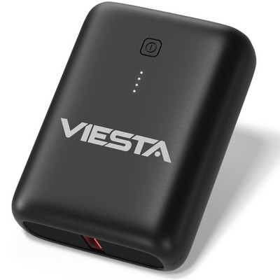 Mini Powerbank 9000 mAh 22,5W PD20W USB-C USB-A LED In/Out Schnellladen Schwarz