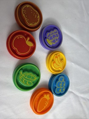 VTech Chomp and Count Dino Dinosaur Original Replacement Food Coins 7 Pieces Set