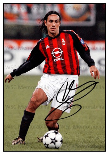 12620. Alessandro Nesta Signed Pictures (A4 Prints) AC Milan Italy Lazio etc.