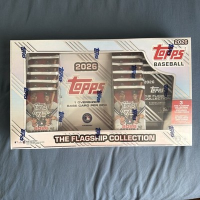 Topps 2026 MLB Baseball Flagship Collection Exclusive Oversized Box, Free   !!