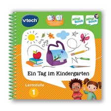 VTech 80-481204 Magibook Lernstufe 1 - Ein Tag im Kindergarten Lernbuch