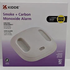 Kidde Smoke & Carbon Monoxide Alarm - Wire-Free Interconnect - Voice Alarm - NEW