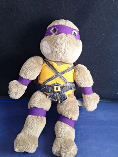 VTG 1989 Teenage Mutant Ninja Turtles Donatello 14" Plush Playmates TMNT *19FB