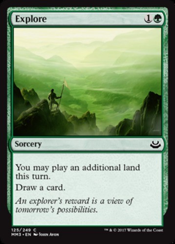 MTG Explore - Foil, Modern Masters 2017, Moderately Played, English