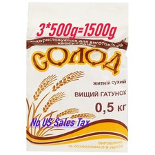 3 packs=1500g Rye malt 500g Fermented ground malt for rye bread