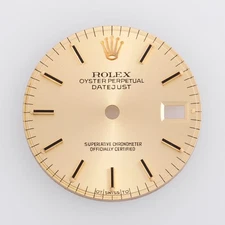 Rolex Lady Datejust 26mm Champagne Stick Dial TSwissT 6917 69173 69178 #J52