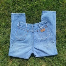 Vintage 90s Wrangler pleated relaxed fit high rise taper ankle mom jeans 17x34