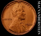 1920 Lincoln Wheat Cent - Red Choice Gem Brilliant Unc++++  Lustrous  #L4669