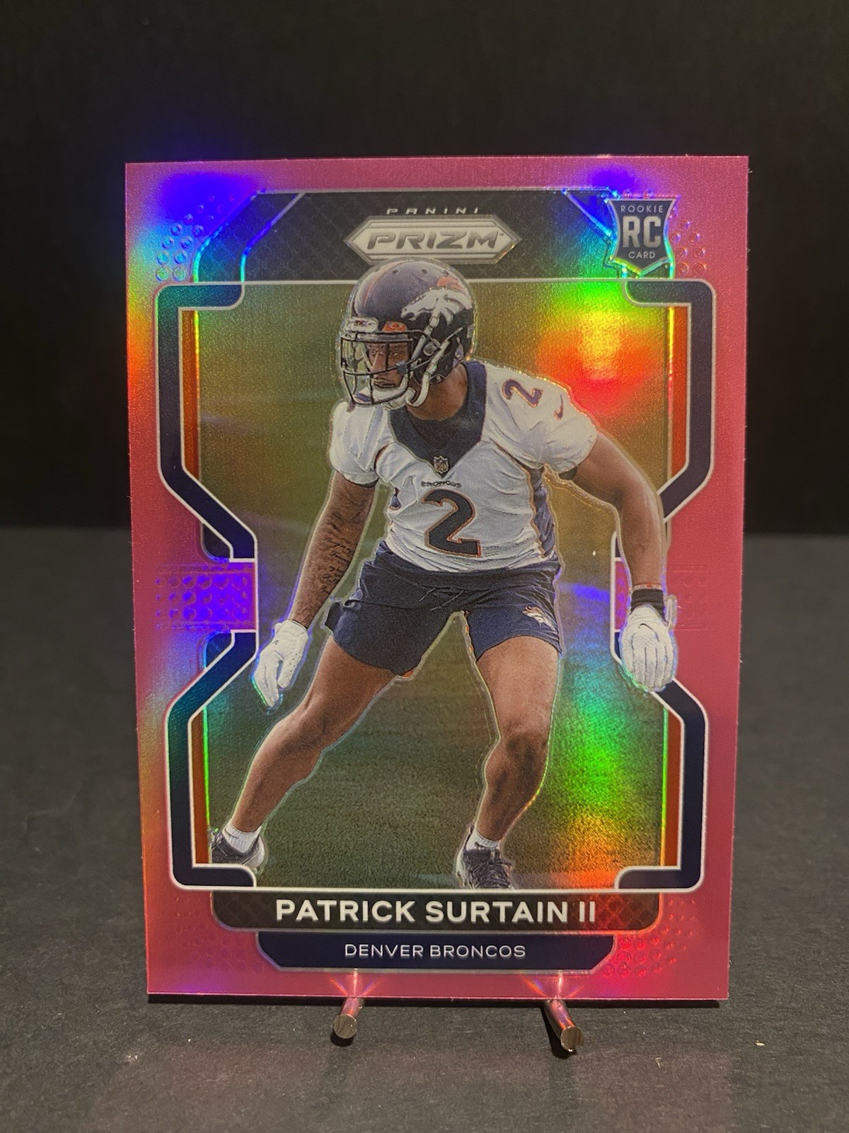 2021 Panini Prizm Rookie Patrick Surtain II #374 Pink Prizm (RC)