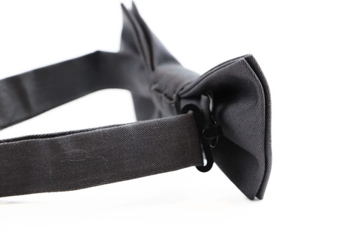 Dark Grey Boys Junior Cotton Vest Adjustable Waistcoast & Matching Bow Tie Set - Picture 3 of 17
