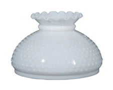 B&P Lamp® 10" Shade, Stu, Opal, Hobnail