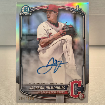 Jackson Humphries [Refractor] #CPA-JHU 2025 Bowman Chrome Autograph /499