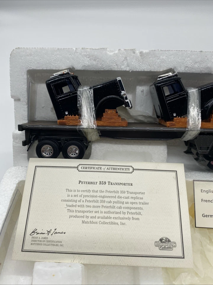 Matchbox 1/43 Peterbuilt 359 Tractor Trailer Transport KS192/SA-M - Image 2 of 4
