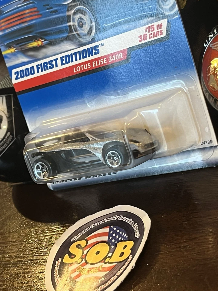 Hot Wheels Lotus Elise 340R Cupé Plateado Diecast Sellado USADO CASI NUEVO Estado Foto 4 de 4