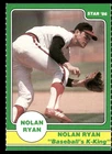 Nolan Ryan 1986 Star Ryan California Angels Baseball's K-King NM/MT #E