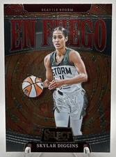 2025 Panini WNBA Select Skylar Diggins #10 En Fuego Storm