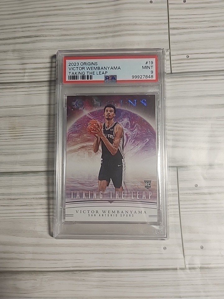 2023 Panini Origins - Victor Wembanyama - Taking the Leap (RC) #19 - PSA Mint 9