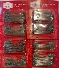 480 960 Count Silver Jumbo Christmas Ornament Hooks, 2.5" Holiday Time