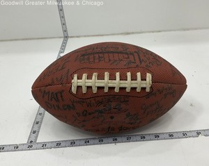 Wilson Brown S F Spartans 1986 Signed Football Collectibles Sports Ball 34
