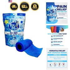 ICEE Tape Self-Adhering Compression Wrap, Instant Cooling Sensation, No Ref...