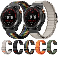 Nylon Band For Garmin Fenix 8 7S 7 7X 6S 6 6X 5S 5X 3 Quatix Tactix Wrist Strap