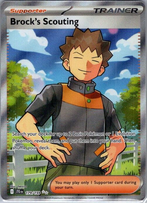 Brock's Scouting 179/159 Ultra Rare Journey Together Pokemon Holo NM AA-70
