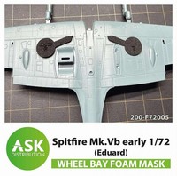 Spitfire Mk.Vb Wheel Bay Foam Flexibel Mask For Eduard / 1:72