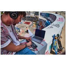 Pocket DJ Controller with Touch-Sensitive Jog...