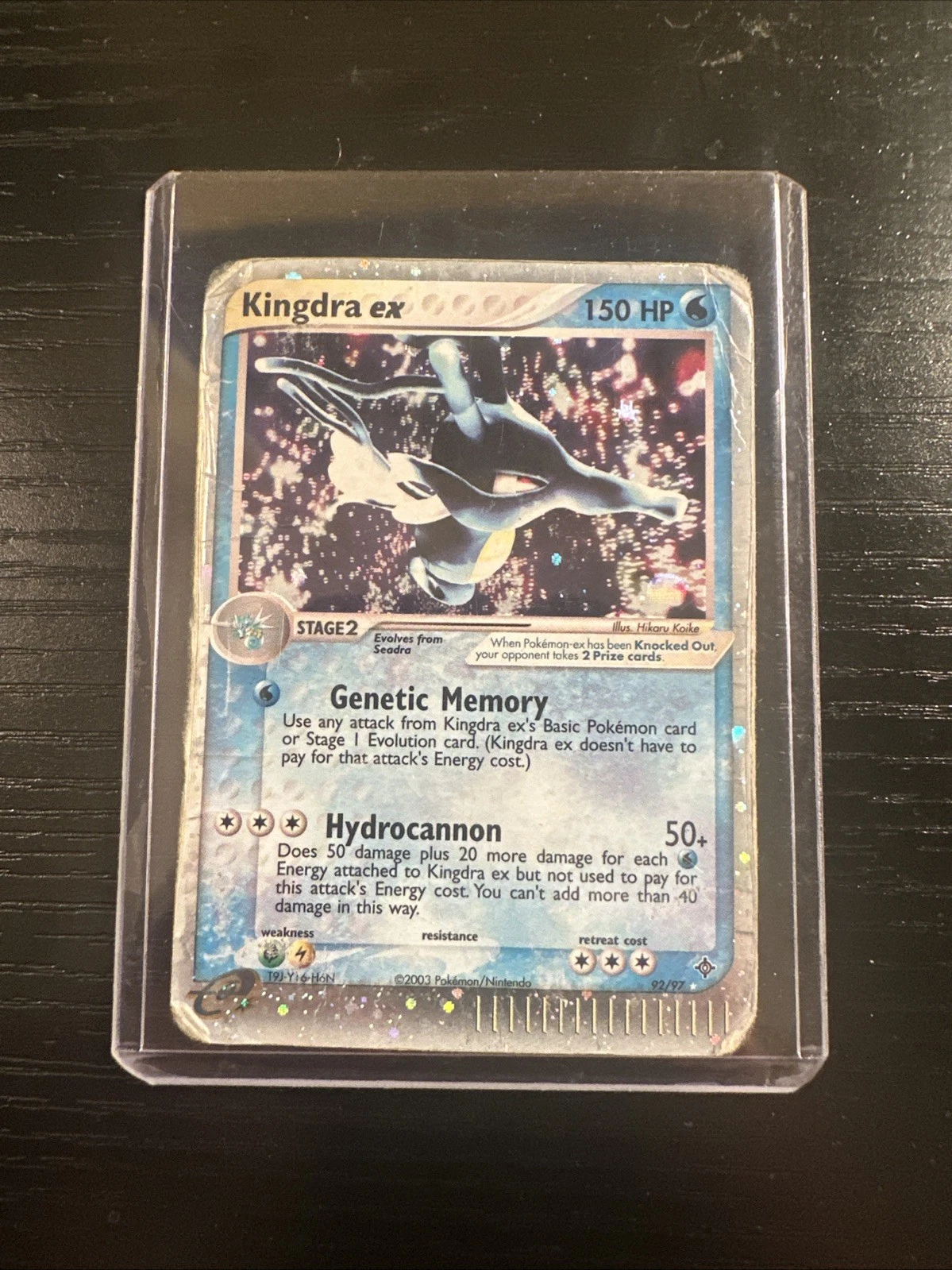 2003 Pokemon Kingdra EX Dragon Ultra Rare Holo Card 92/97