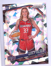 2025 Panini Prizm WNBA - Rookie Variation Lucy Olsen #145 Ice Prizm (RC)